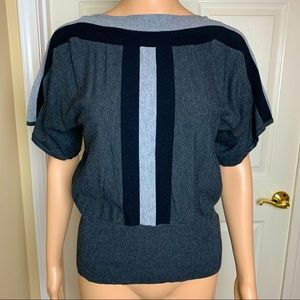 Cable & Gauge Vertical Stripe Domlan Top Sz S